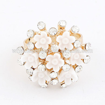 Bester Verkauf Rhinestone Ring justierbare Art und Weise schellt